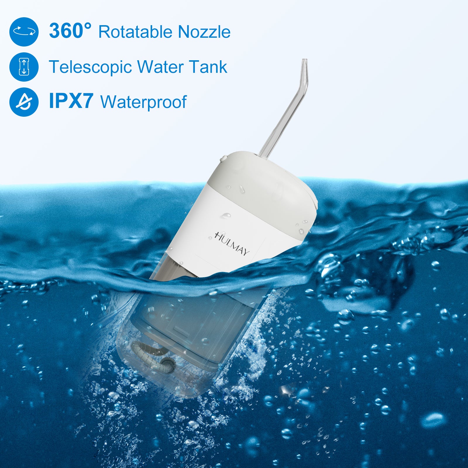 HULMAY Portable Oral, Cordless Oral Irrigator