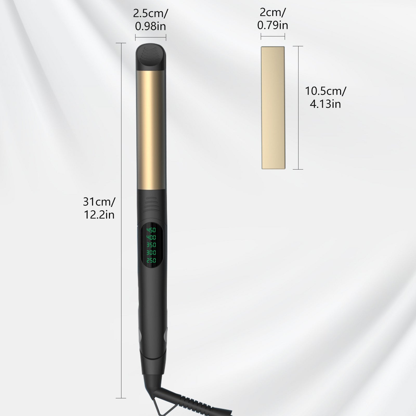 Hulmay 2 in 1 Hair Straightener,Durable Titaniuml Flat Iron Hair Straightener,Hair Straightening Ionic Fast Heating , Comfort 2 in 1 Straightening