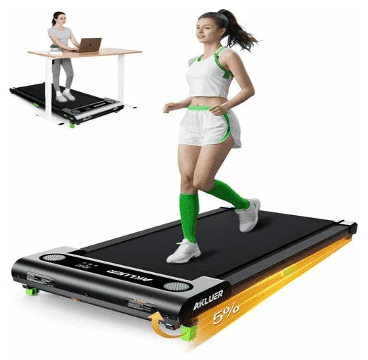 Walking Pad with Incline, Akluer Incline Treadmills for Home, 2.5 HP Under Desk Treadmill Small with Remote Control, Walking Pad Small Treadmill with LED Display