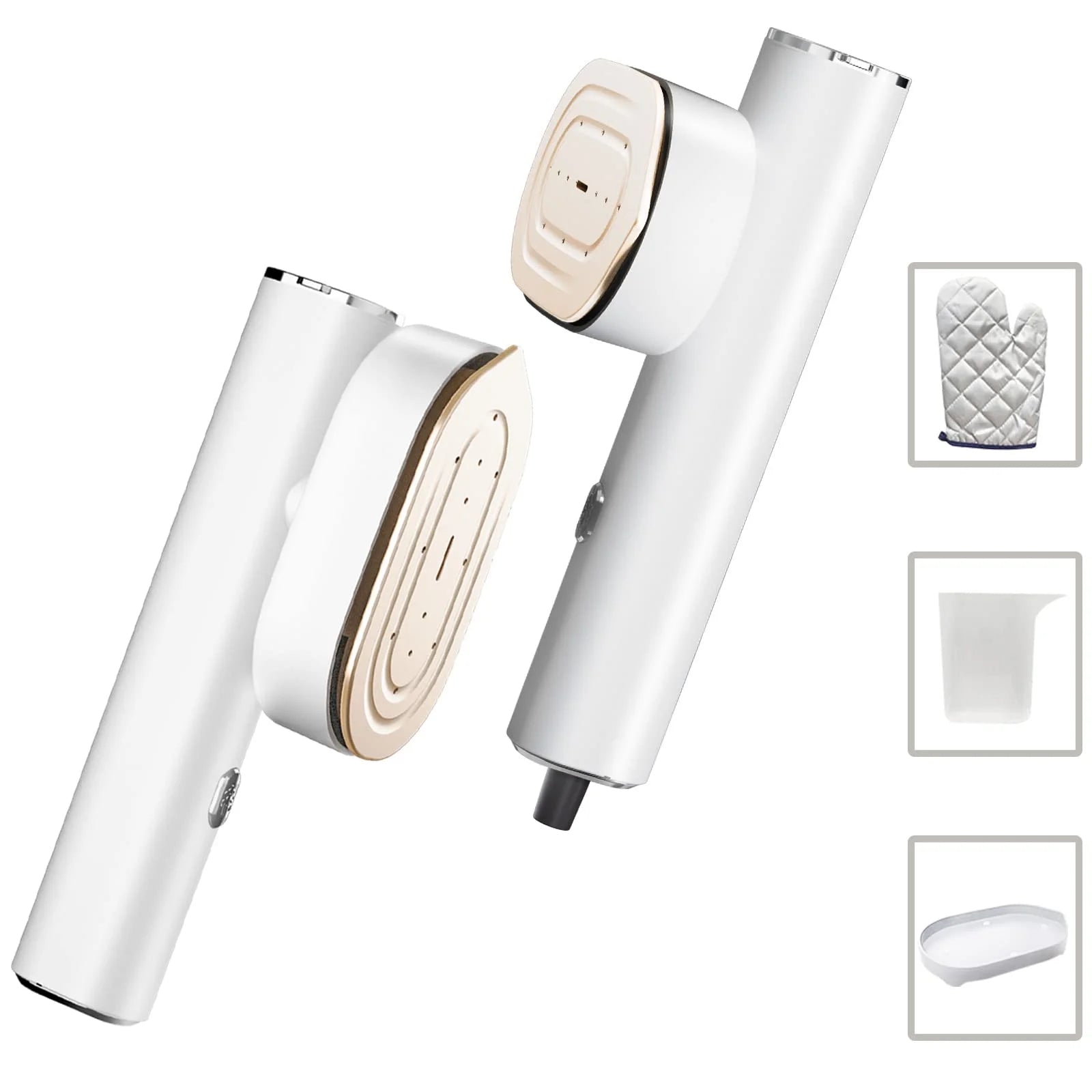 Portable Steamer For Clothes Travel Mini Steamer and Iron Fast 10s Heat-Up, Horizontal and Vertical 1200W Effortless Wrinkle Removal, Garment Steamer and Iron for Travel Office Home(110-120V)